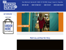 Tablet Screenshot of nycommonpantry.org